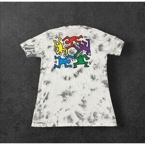 Keith Haring Shirt Men’s L Tie Dye Short Sleeve Art Tee Mad Engine
